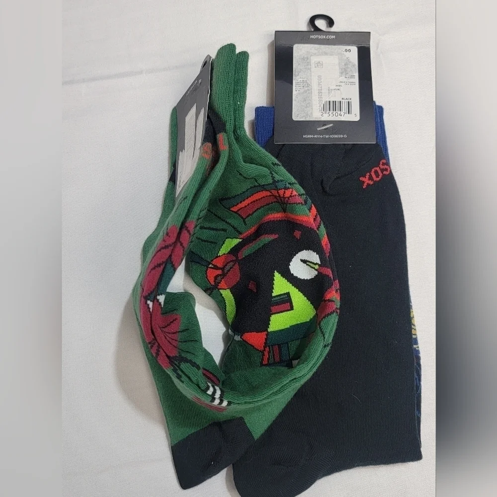 Hot Sox Artists Series 2 Pair Of  Men's Size 10-13‎ Socks